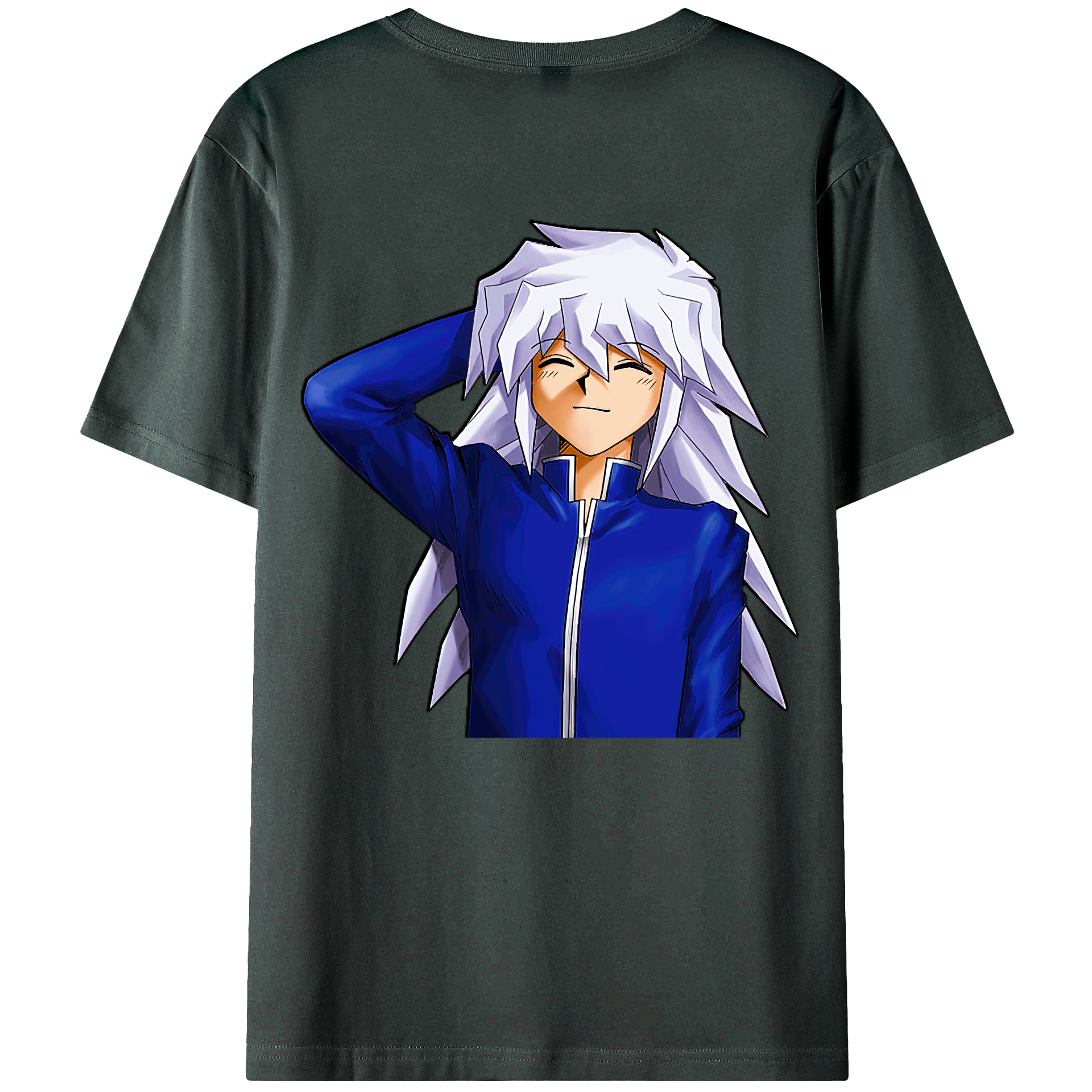 （画像用） 遊☆戯☆王 Yu-Gi-Oh! 綿100％ メンズ半袖Tシャツ（バックプリント） 通気性